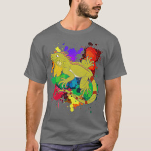 T-shirt Reptile Lover Pet Lizard Propriétaire Iguana color