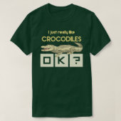 T-shirt Reptile Lover Zoo Keeper Cadeau Crocodile (Design devant)