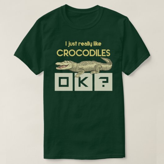 T-shirt Reptile Lover Zoo Keeper Cadeau Crocodile (Design devant)
