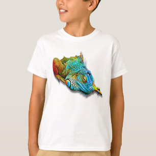 T-shirt Reptile mignon coloré frais de lézard