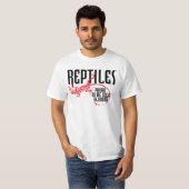 T-shirt REPTILES - fiers d'être Blooded froid (Devant entier)