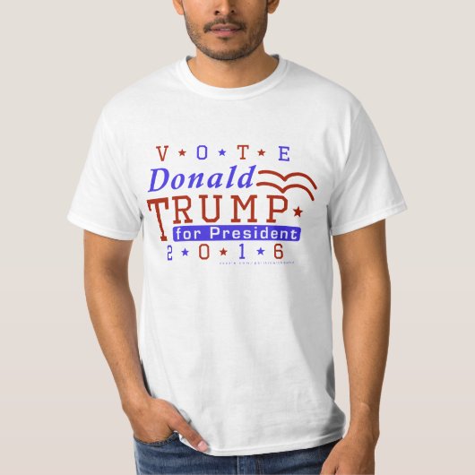 T-shirt Républicain 2016 de président élection de Donald (Devant)
