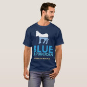 T-shirt républicain bleu (Devant entier)