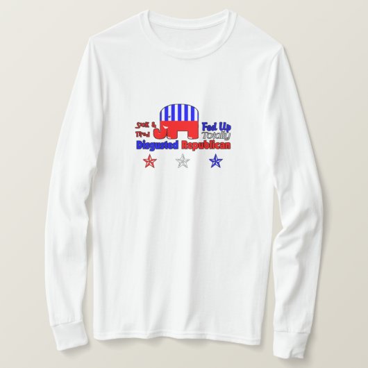 T-shirt Républicain dégoûté - Triomphe noir (Design devant)