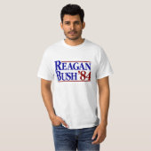 T-shirt Républicain d'élection politique de REAGAN BUSH 84 (Devant entier)