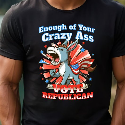 T-shirt Républicain GOP Vote Anti-Démocrate Pro America Dk