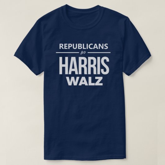 T-shirt Républicains pour Harris Walz (Design devant)