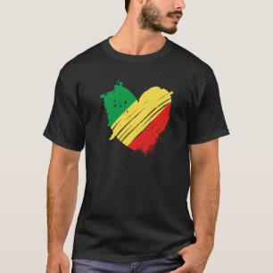 T-shirt République Congo Drapeau J'aime Congo dans mon ADN