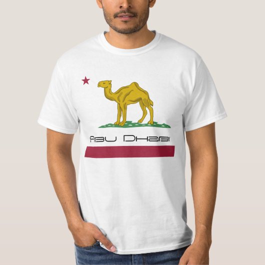T-shirt République d'Abu Dhabi pas la Californie (Devant)