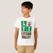 T-shirt République de Californie Drapeau Love Elysian Vall (Devant entier)