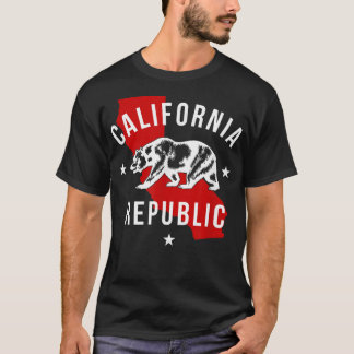 T-shirt République de Californie tendance Ours État