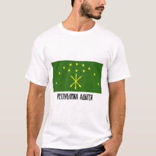 T-shirt République de drapeau d'Adygea