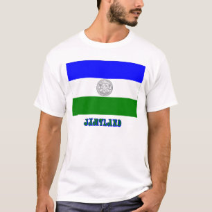 T-shirt République de drapeau de Jämtland avec le nom