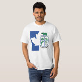 T-shirt République de drapeau occidental du Canada (Devant entier)