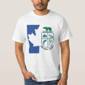 T-shirt République de drapeau occidental du Canada (Devant)