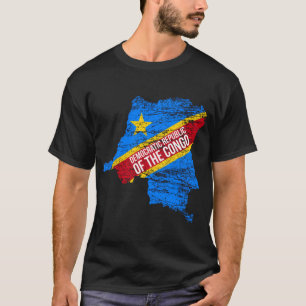 T-shirt République Démocratique Du Congo Africa Map Co.
