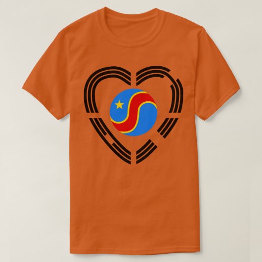 T-shirt République démocratique du Congo de Corée (Design devant)