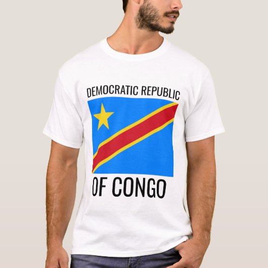 T-shirt République démocratique du Congo // Drapeau mondia (Devant)