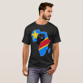 T-shirt République Démocratique Du Congo - Fierté Afrique  (Devant entier)