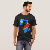 T-shirt République Démocratique Du Congo Rdc Fierté Drapea (Devant entier)