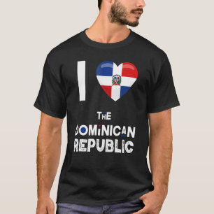 T-shirt République dominicaine Cœur J'aime la Rép Dom