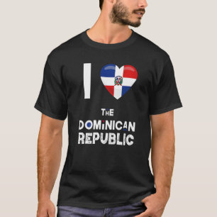 T-shirt République Dominicaine Coeur J'aime La Rep Dominic