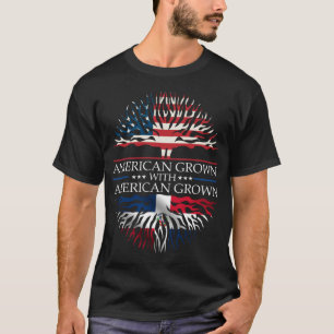 T-shirt République Dominicaine Drapeau Roots Domin Cultivé