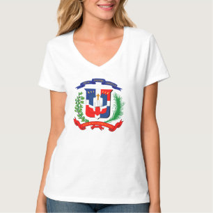 T-shirt République Dominicaine - Sceau - Drapeau - Symbole