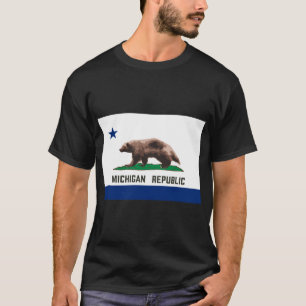 T-shirt République du Michigan Wolverine