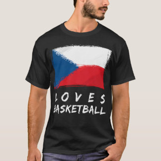 T-shirt République Tchèque aime le basket-ball