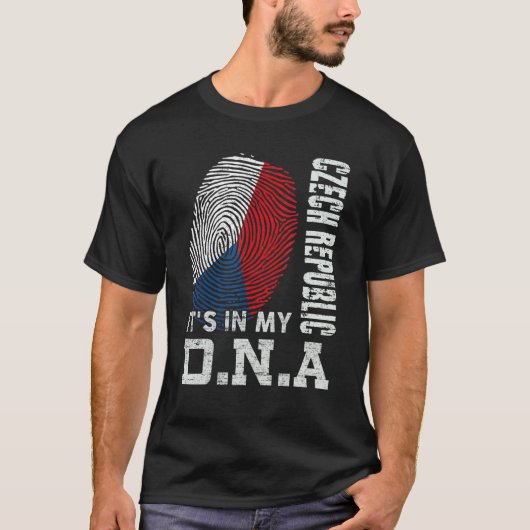 T-shirt République tchèque C'est dans mon Adn République t (Devant)