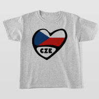 République tchèque Code pays Coeur du drapeau, CZE