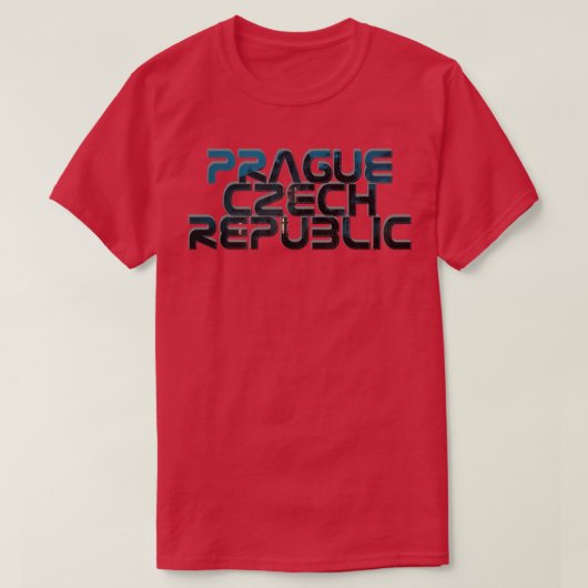 T-shirt République tchèque de Prague (Design devant)