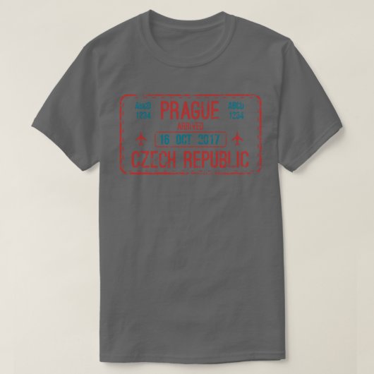 T-shirt République tchèque de Prague (Design devant)