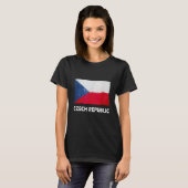 T-shirt République tchèque Drapeau tchèque 1 (Devant entier)