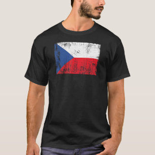 T-shirt République tchèque Drapeau Tchéquie Football Flag