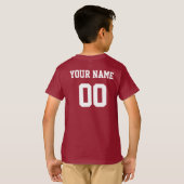 T-shirt République Tchèque Nom Et Numéro Personnalisés Foo (Dos entier)