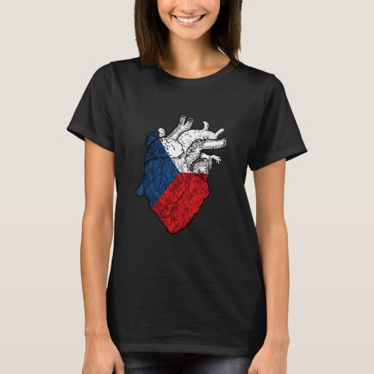 T-shirt République tchèque Tchèque Pride Tchèque Drapeau C (Devant)