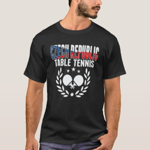 T-shirt République tchèque Tennis de Table Supp Ping Pon