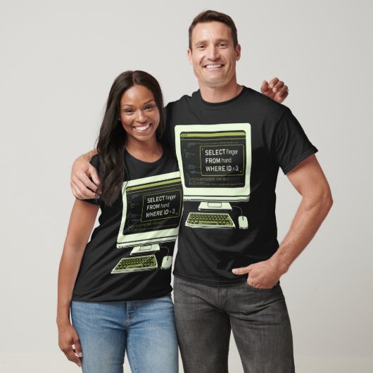 T-shirt Requête SQL de base de données drôle Code informat (Unisexe)