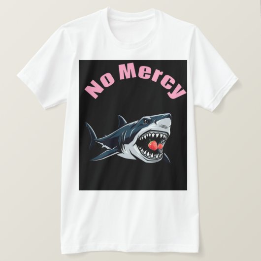 T-shirt Requin à Fraise Sans Pitié (Design devant)