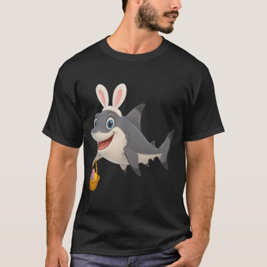 T-shirt Requin à pointe noire de Pâques (Devant)