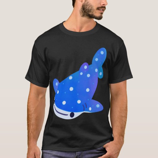 T-shirt Requin à pois - foncé (Devant)
