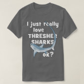 T-shirt Requin à Thresher mignon (Design devant)