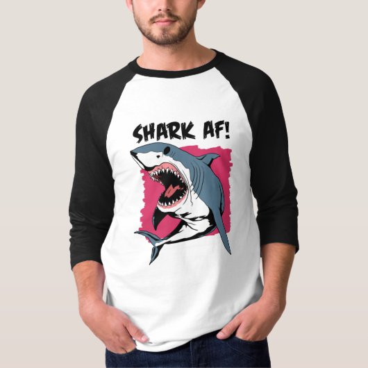 T-shirt Requin AF ! | Amateurs de requins Design graphique (Devant)