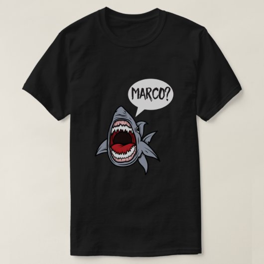 T-shirt Requin affamé Jouer Marco Polo (Design devant)