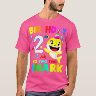 T-shirt Requin Anniversaire 2 Ans 2e Anniversaire Correspo