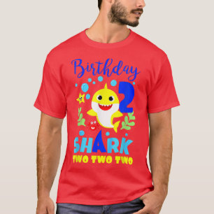 T-shirt Requin Anniversaire 2 Ans 2e Anniversaire Correspo