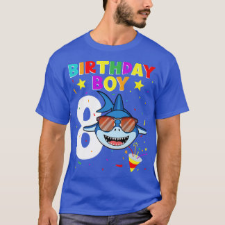 T-shirt Requin Anniversaire 8 Anniversaire 8 Anniversaire