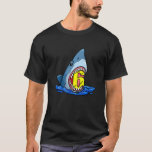 T-shirt Requin Anniversaire Sea Animaux 6e anniversaire En<br><div class="desc">Shark Birthday Sea Animals 6th Birthday Kids Boy.</div>